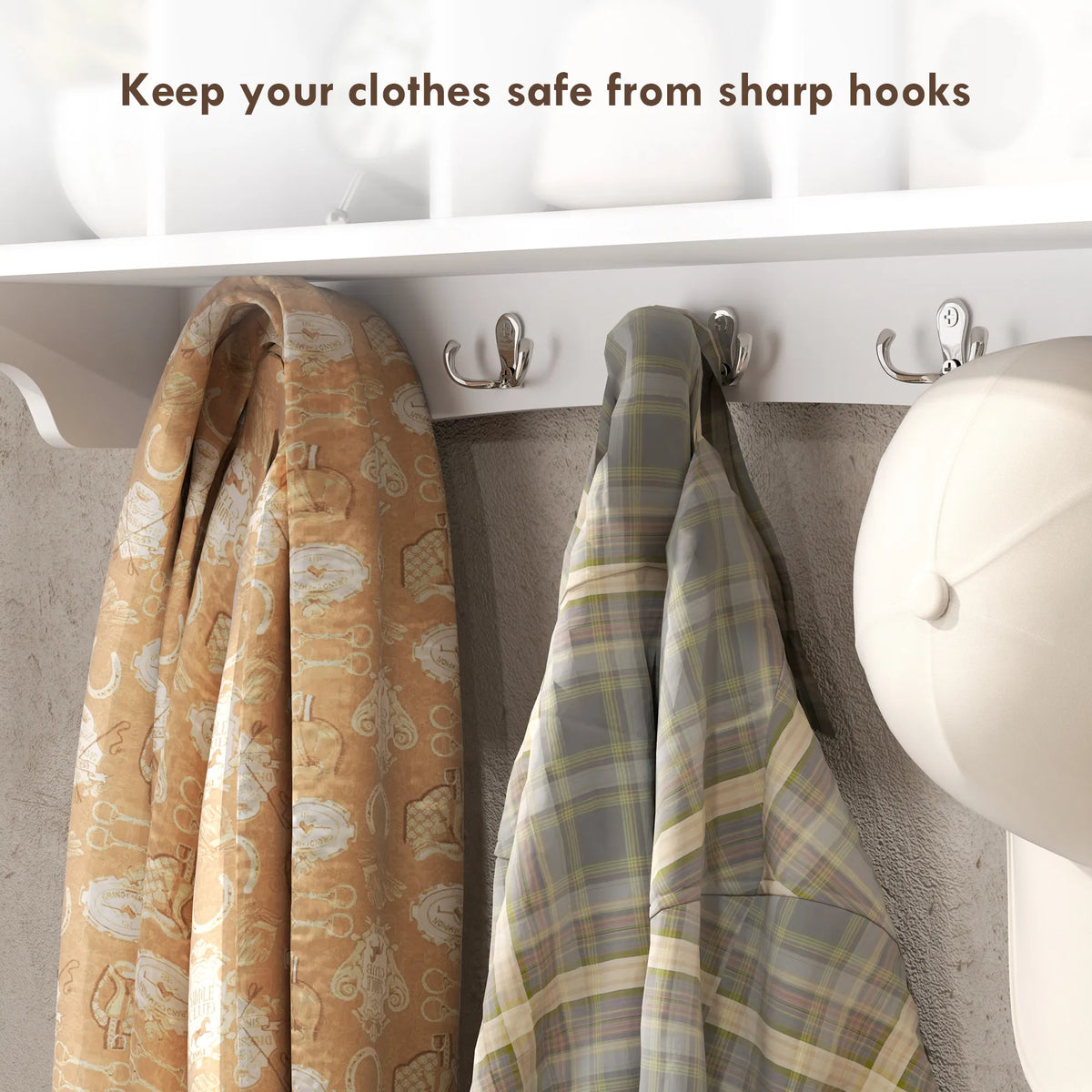 HookHaven Wall-Mounted Coat Rack – detail 5