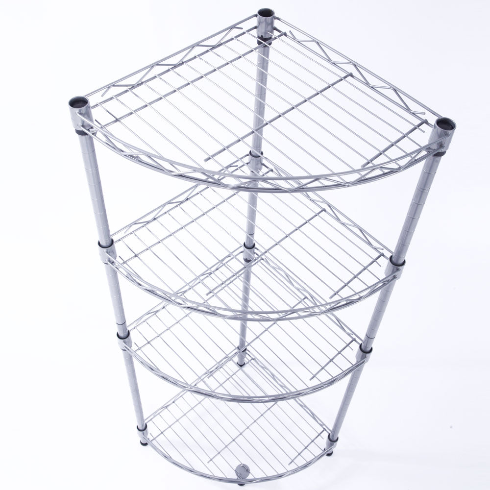IronTier 4-Tier Corner Wire Shelving Rack – detail 7