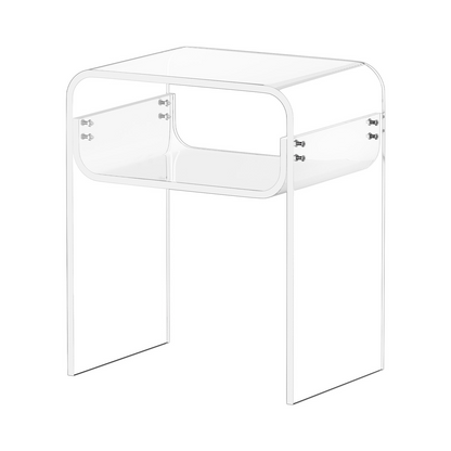ClearNook Acrylic 2-Tier Nightstand – detail 8
