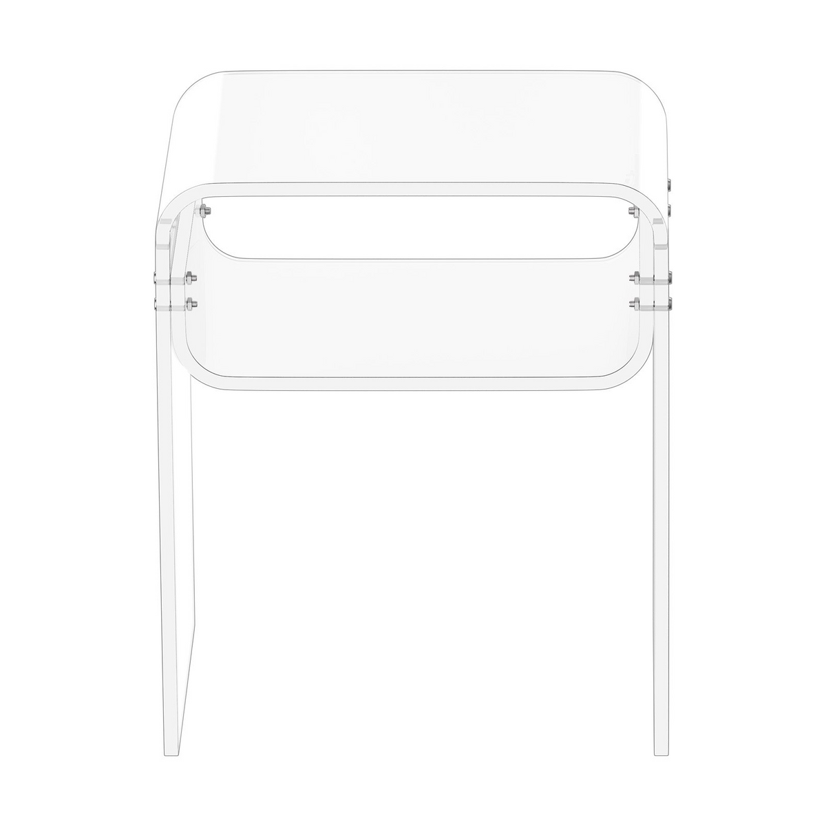 ClearNook Acrylic 2-Tier Nightstand – detail 9