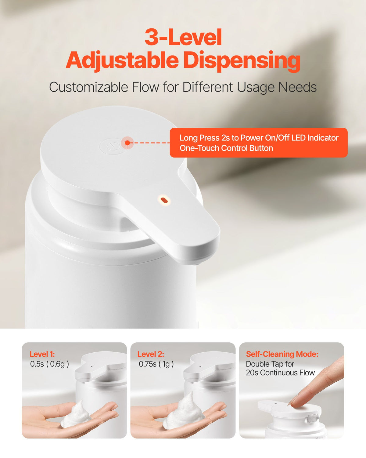 PureFoam Touchless Soap Dispenser – detail 1