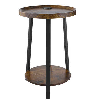 RoundDock 2-Tier Nightstand – detail 8