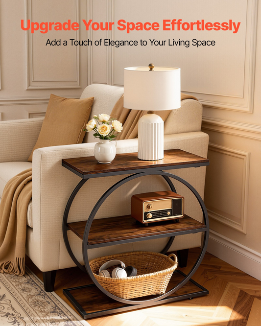 RingFrame 3-Tier Round Nightstand