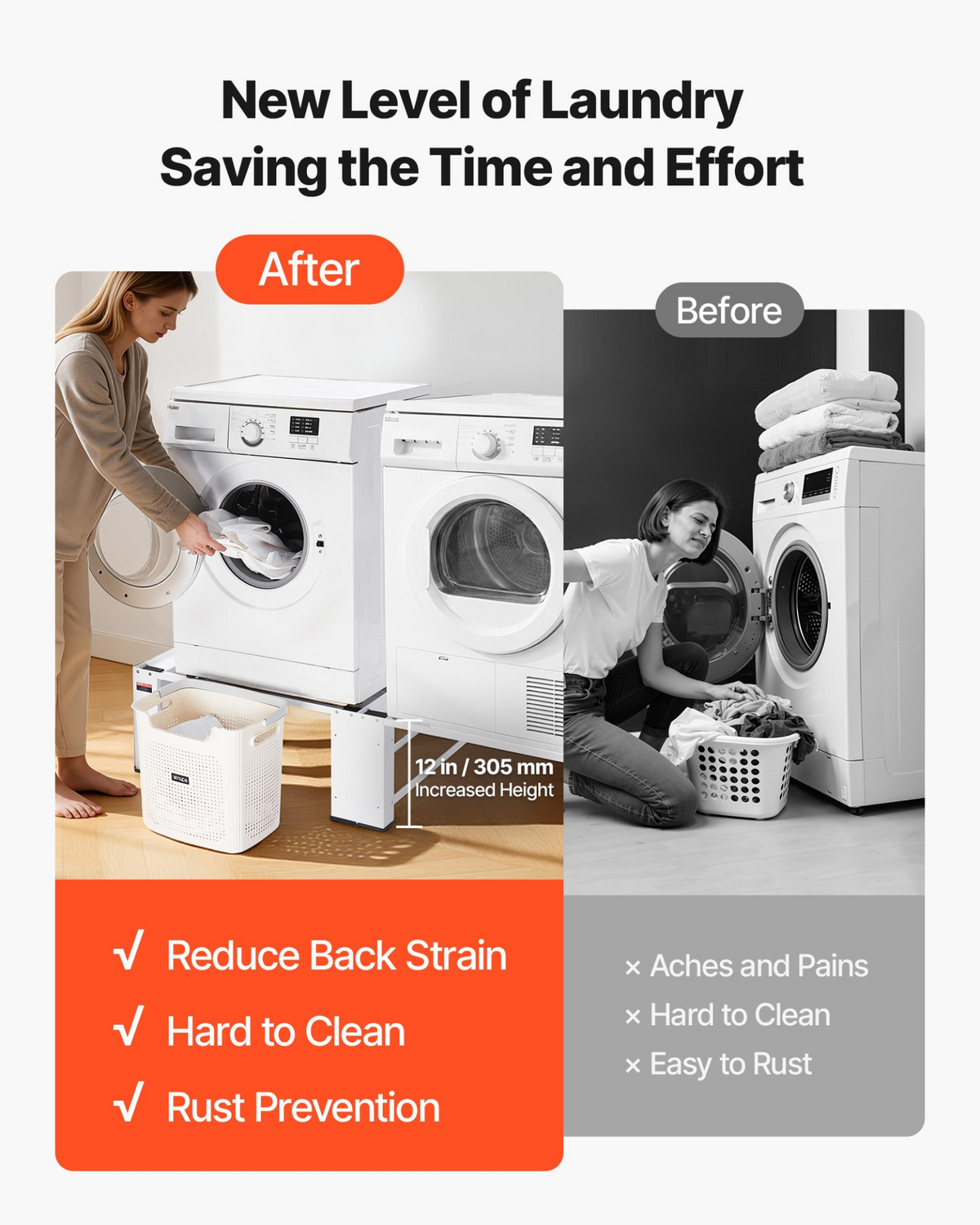LiftBase Washer & Dryer Pedestals – detail 3