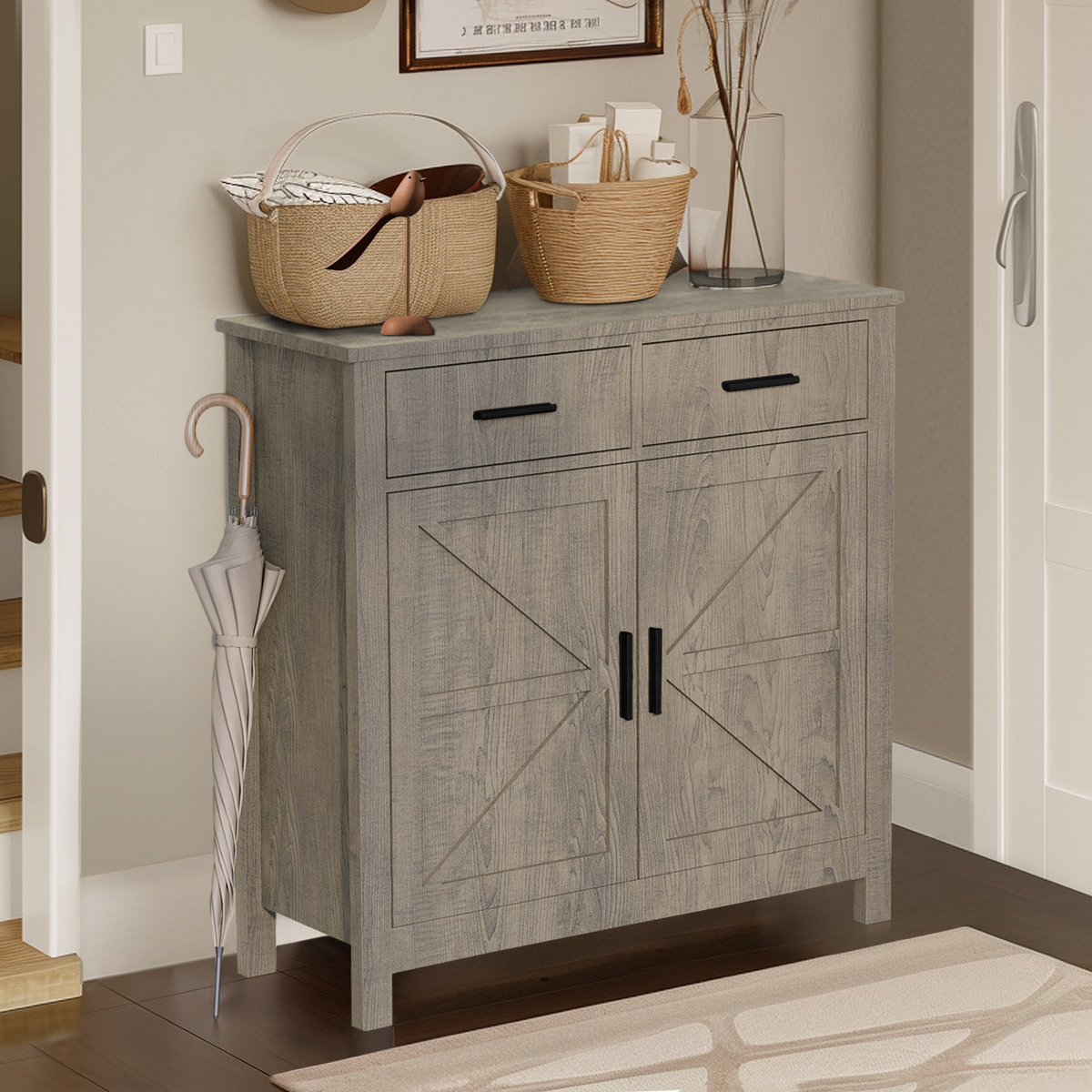 BarnHold 2-Drawer Storage Cabinet