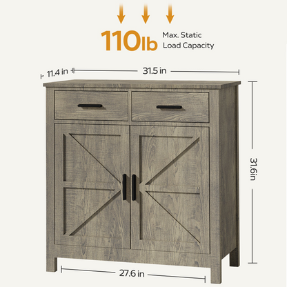 BarnHold 2-Drawer Storage Cabinet – detail 1