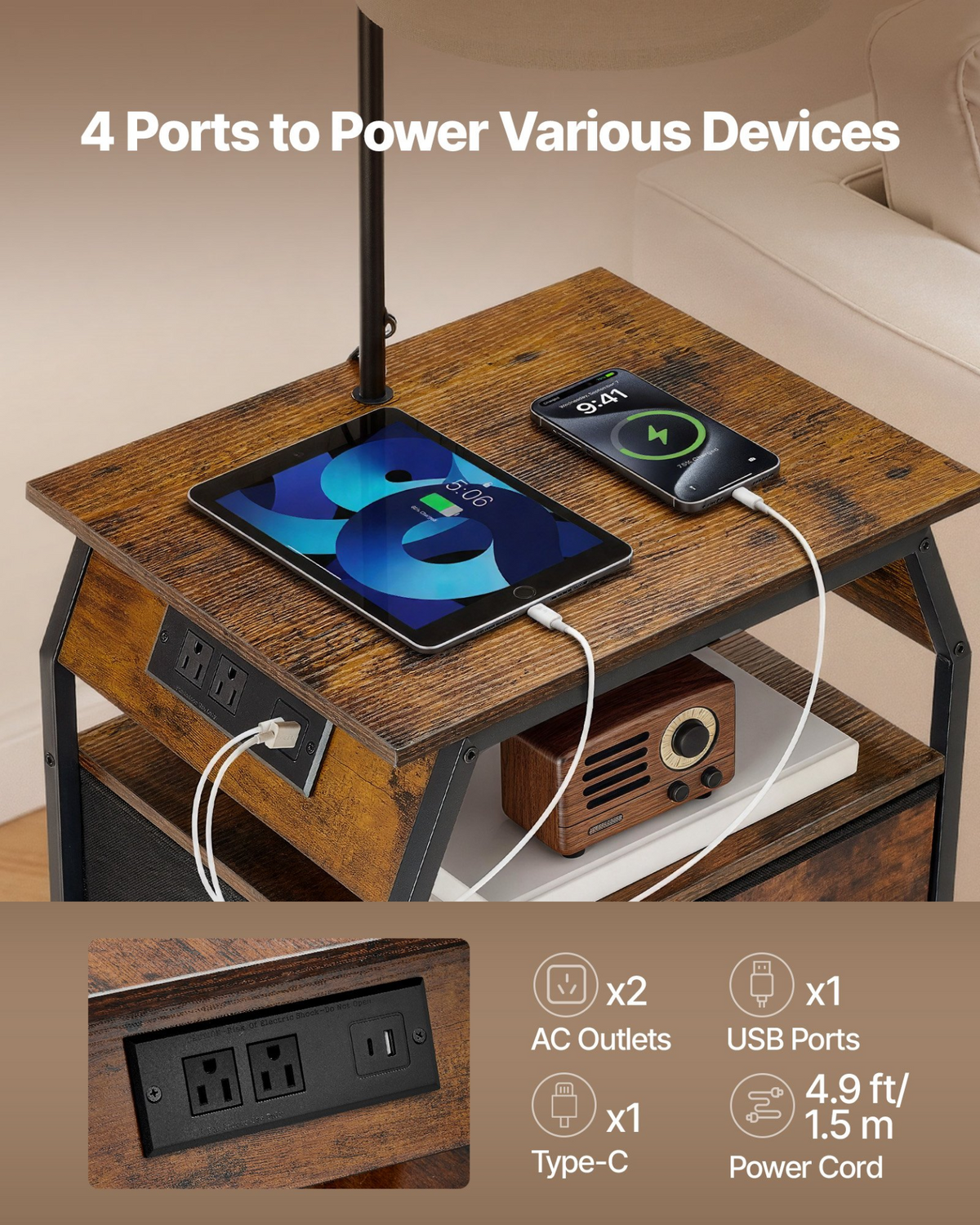 LumaNook Lit Nightstand – detail 4
