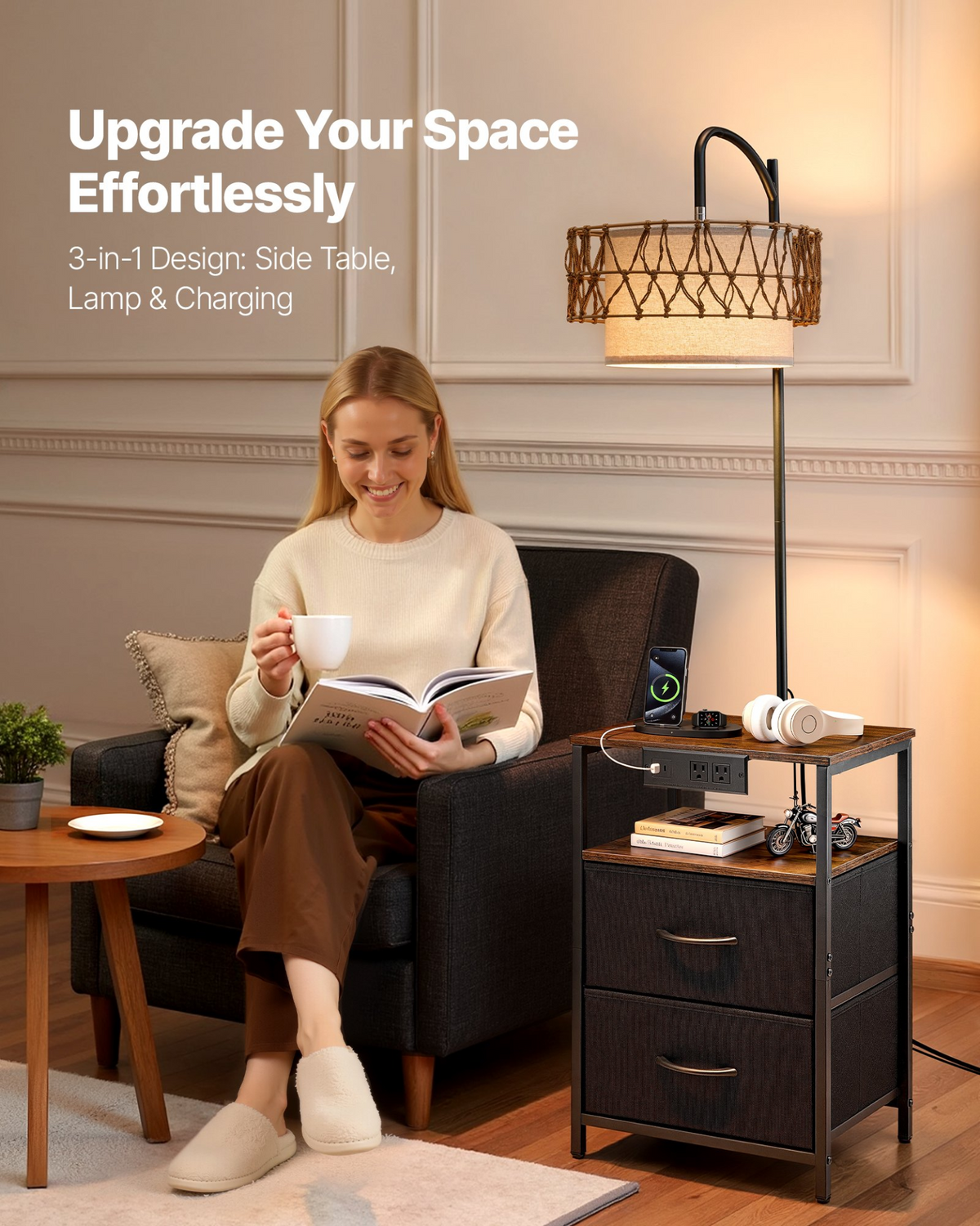 GlowDrawer Lit Nightstand