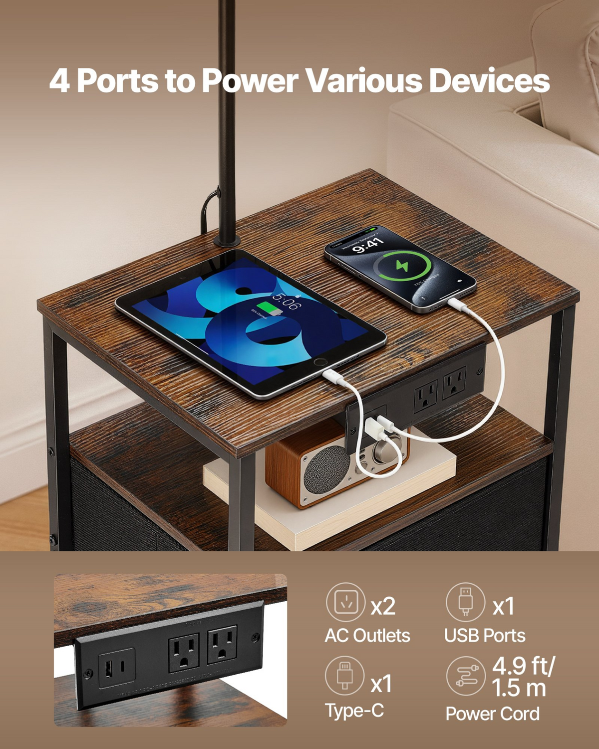 GlowDrawer Lit Nightstand – detail 4