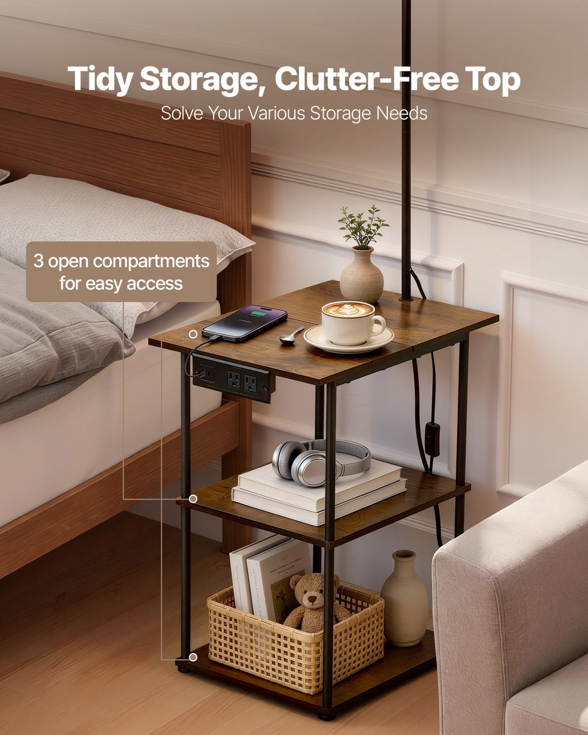GlowShelf Lit Nightstand – detail 3