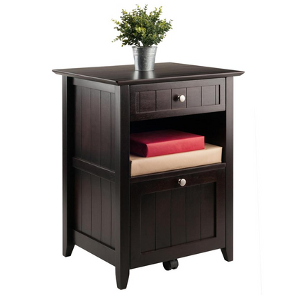 CasterFile Coffee File Cabinet – detail 3