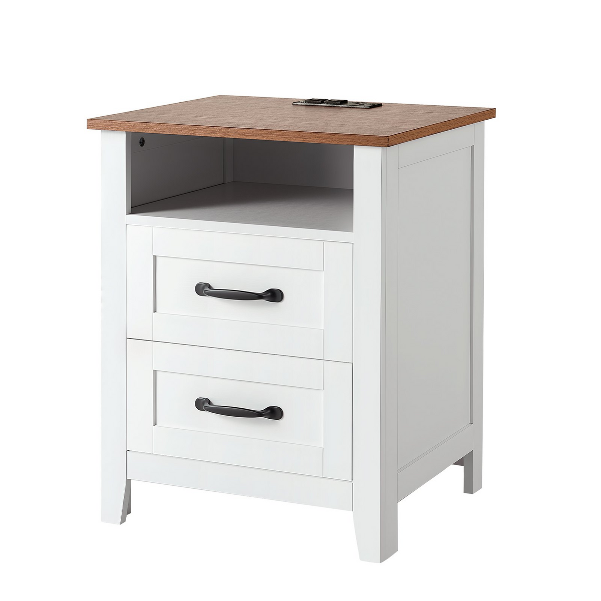 HavenCharge Farmhouse Nightstand – detail 9
