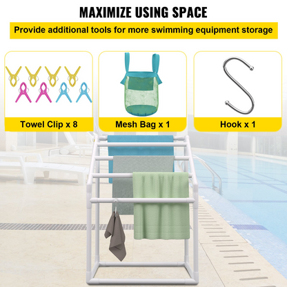 DryPerch 5-Bar Freestanding Towel Rack – detail 3