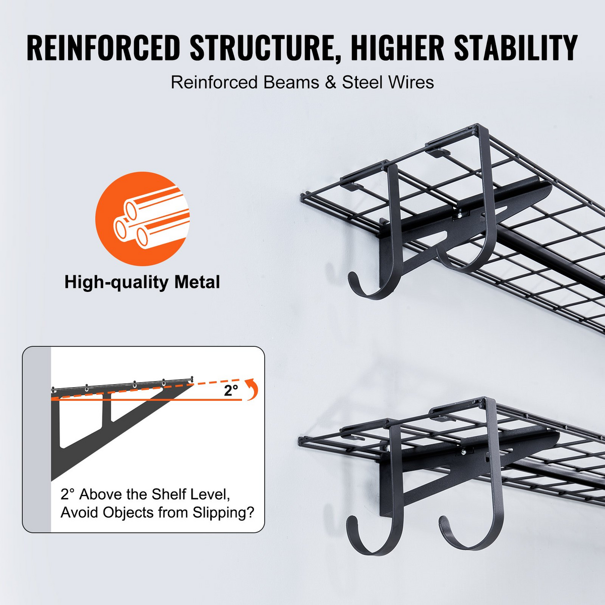 WallTier Garage Storage Shelf, 2-Pack – detail 1