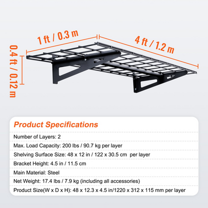 WallTier Garage Storage Shelf, 2-Pack – detail 5