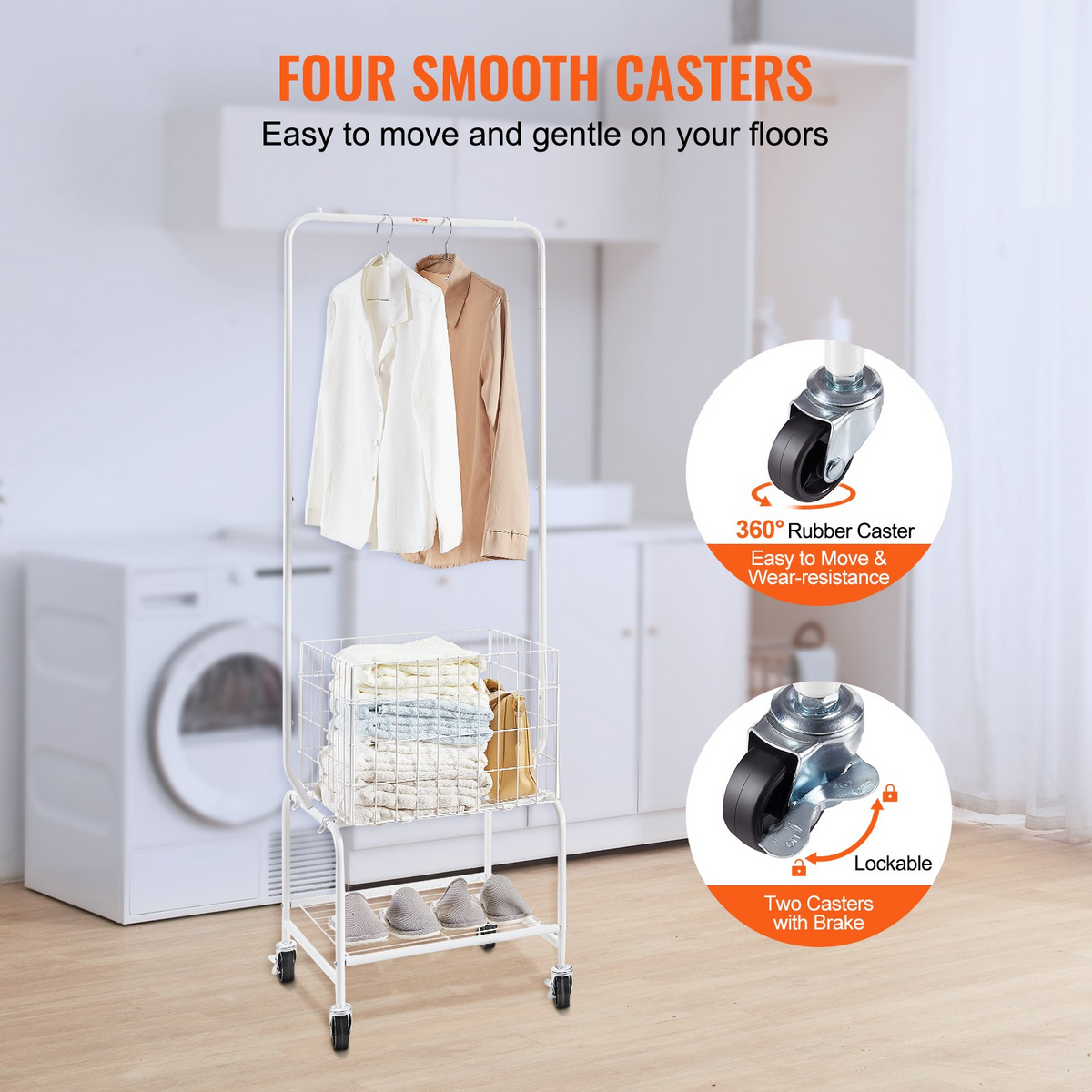 RollSort Laundry Basket & Rack – detail 2