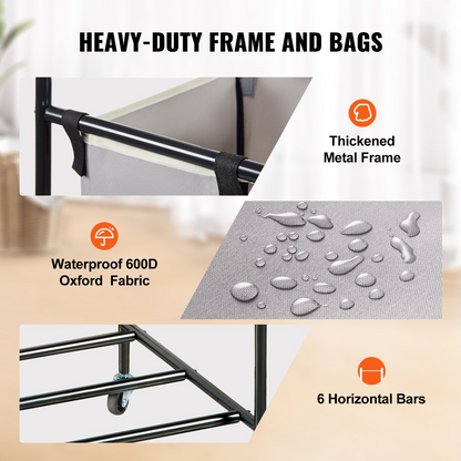 SortWell 3-Section Laundry Sorter – detail 2
