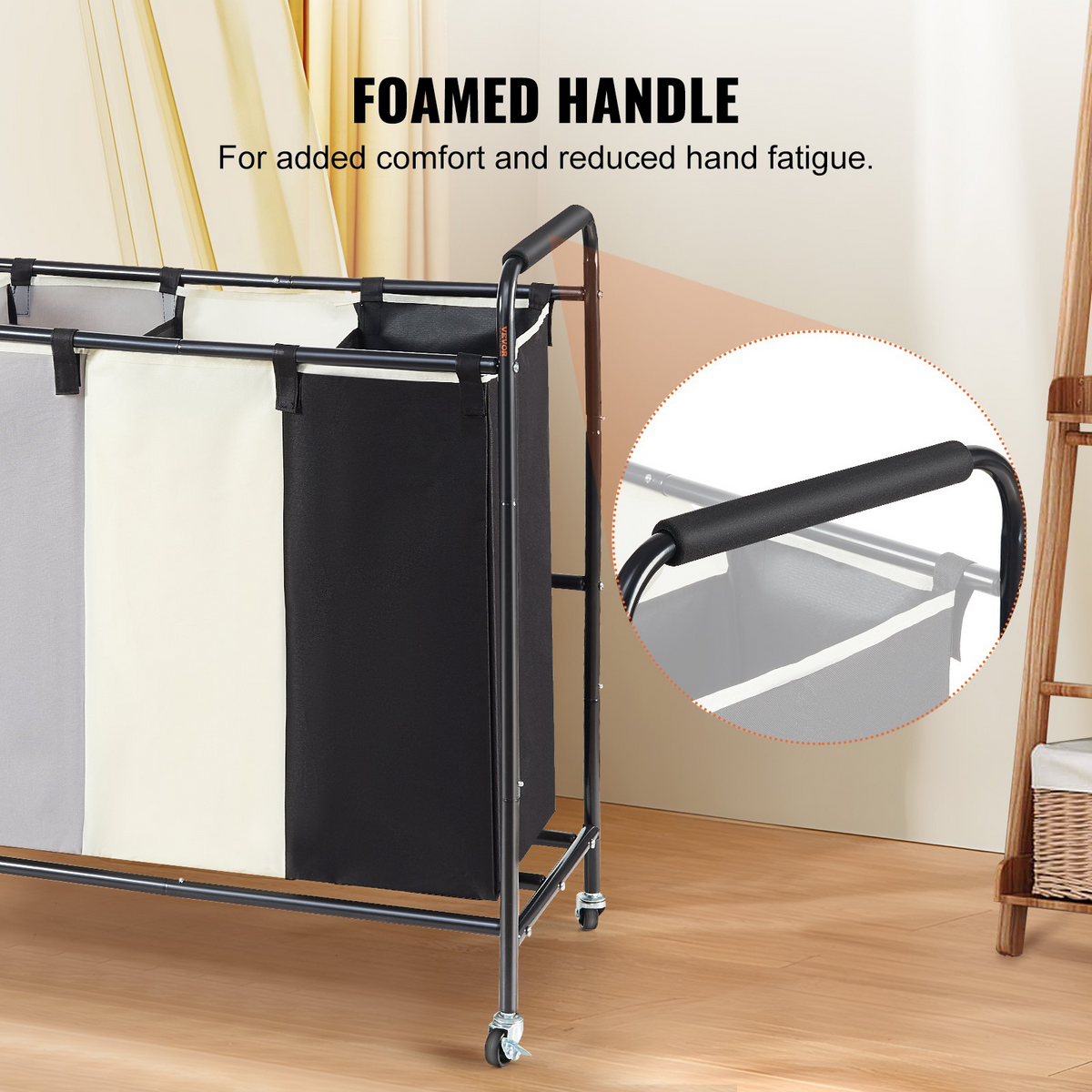 SortWell 3-Section Laundry Sorter – detail 5