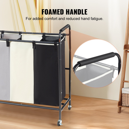 SortWell 3-Section Laundry Sorter – detail 5