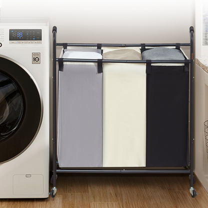 SortWell 3-Section Laundry Sorter