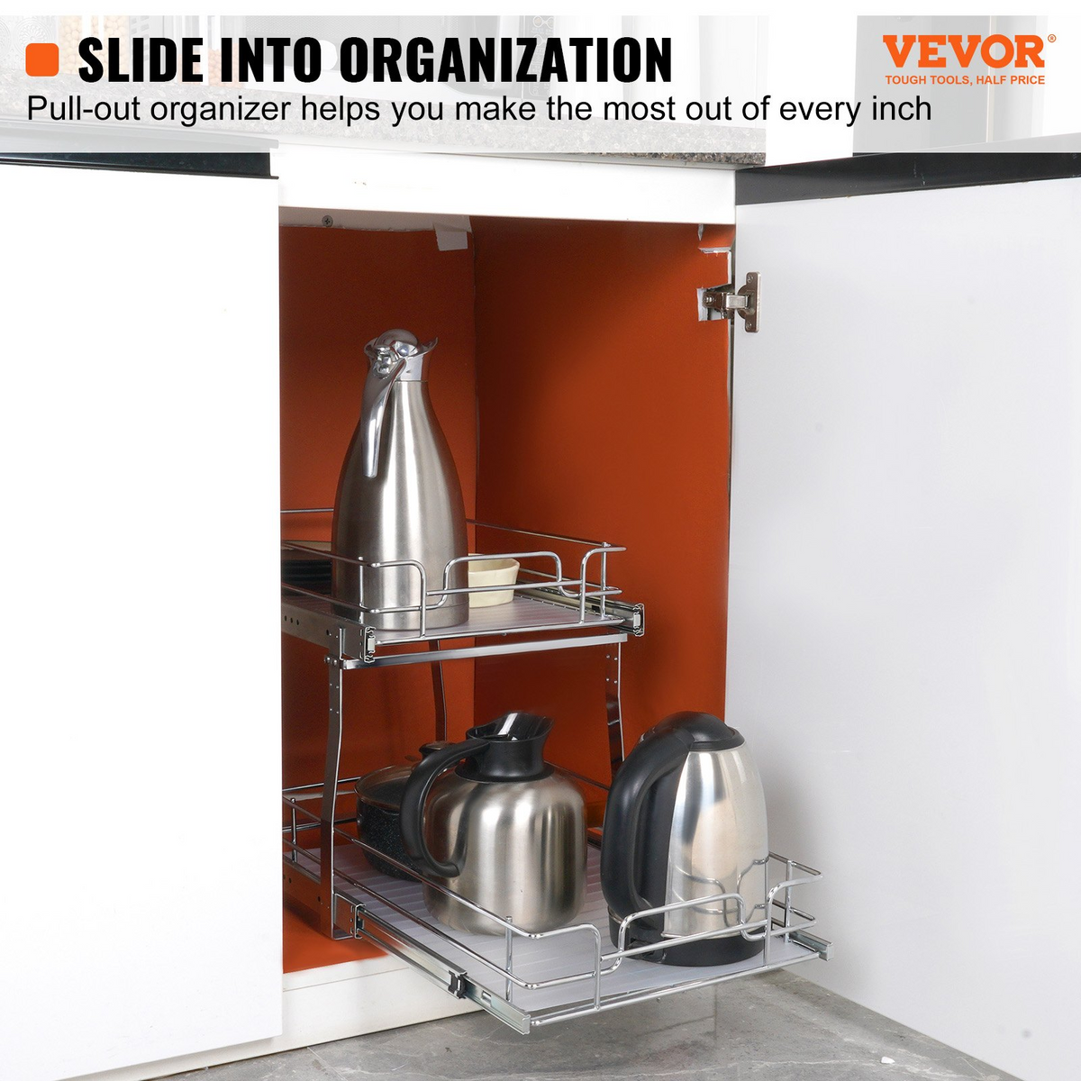 MaxSlide 2-Tier Cabinet Organizer – detail 1