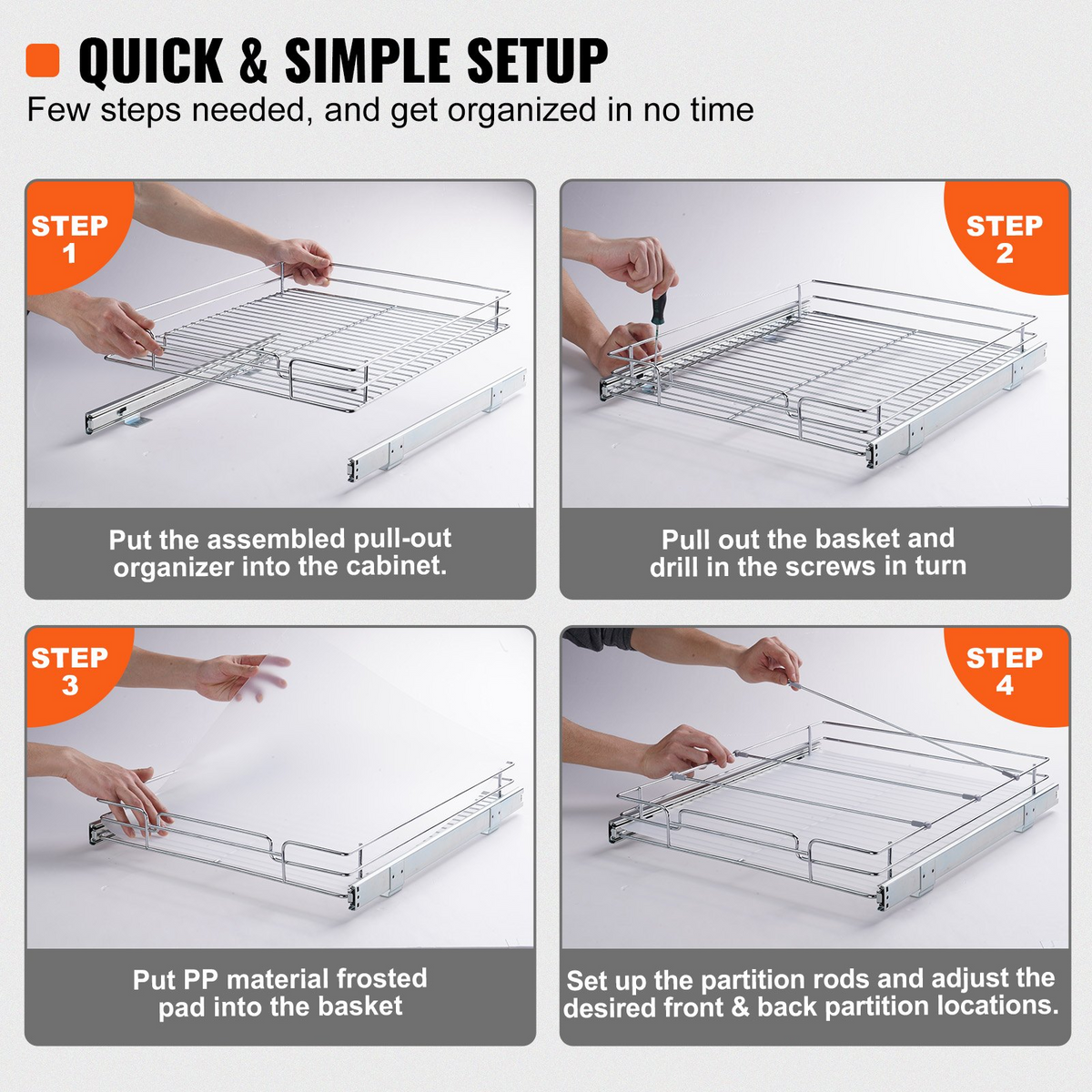 SlideOut Pull-Out Cabinet Organizer – detail 5