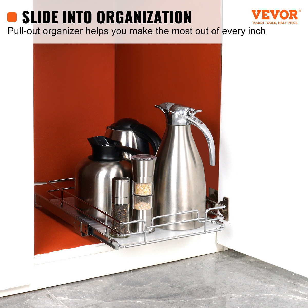SlideOut Compact Cabinet Organizer – detail 1