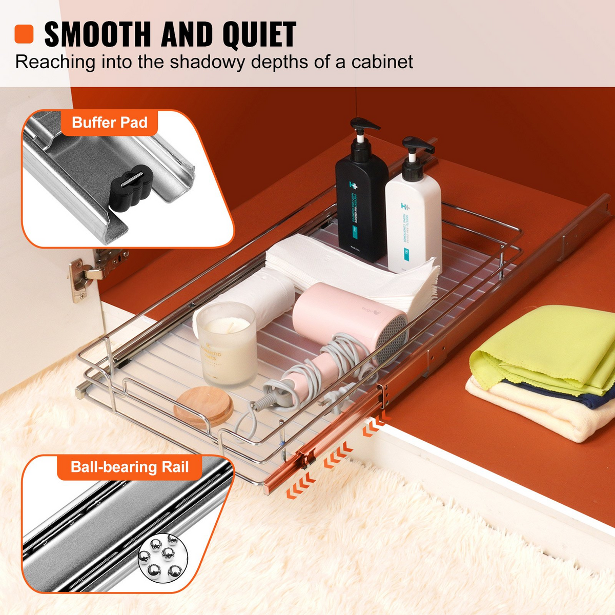 SlideOut Compact Cabinet Organizer – detail 3