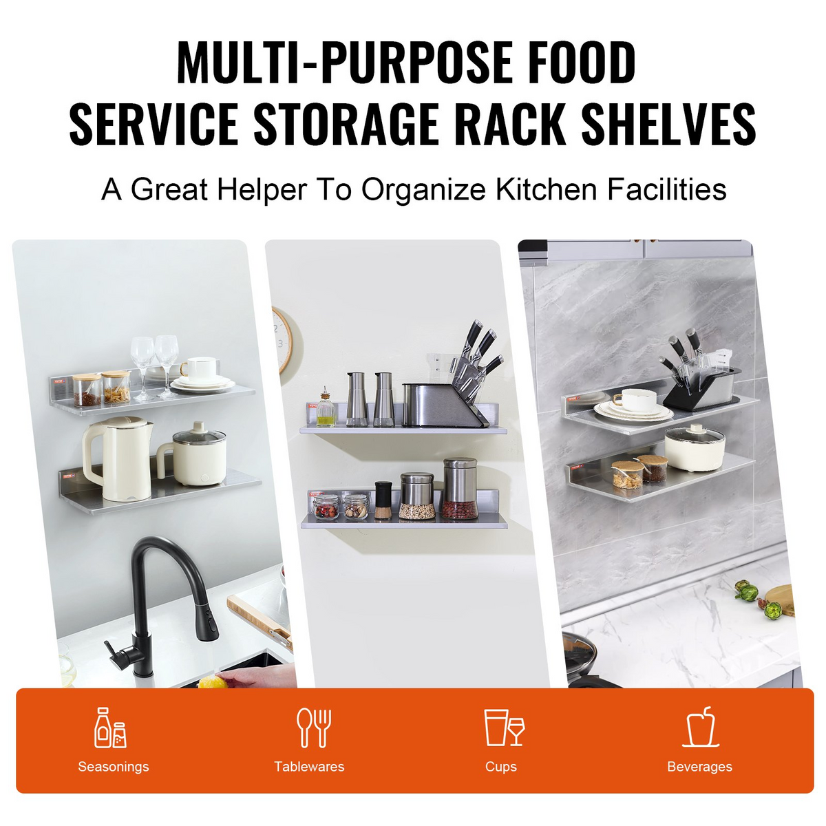 SpanRack Stainless Floating Shelf, 24-Inch – detail 4