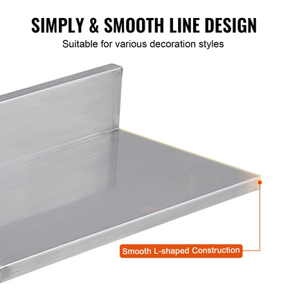 SpanRack Stainless Floating Shelf, 16-Inch – detail 2