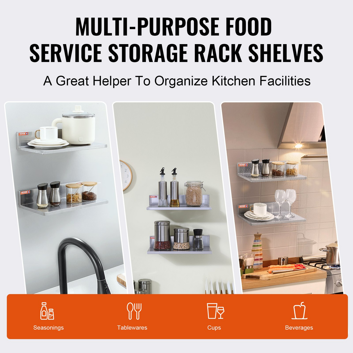 SpanRack Stainless Floating Shelf, 16-Inch – detail 4