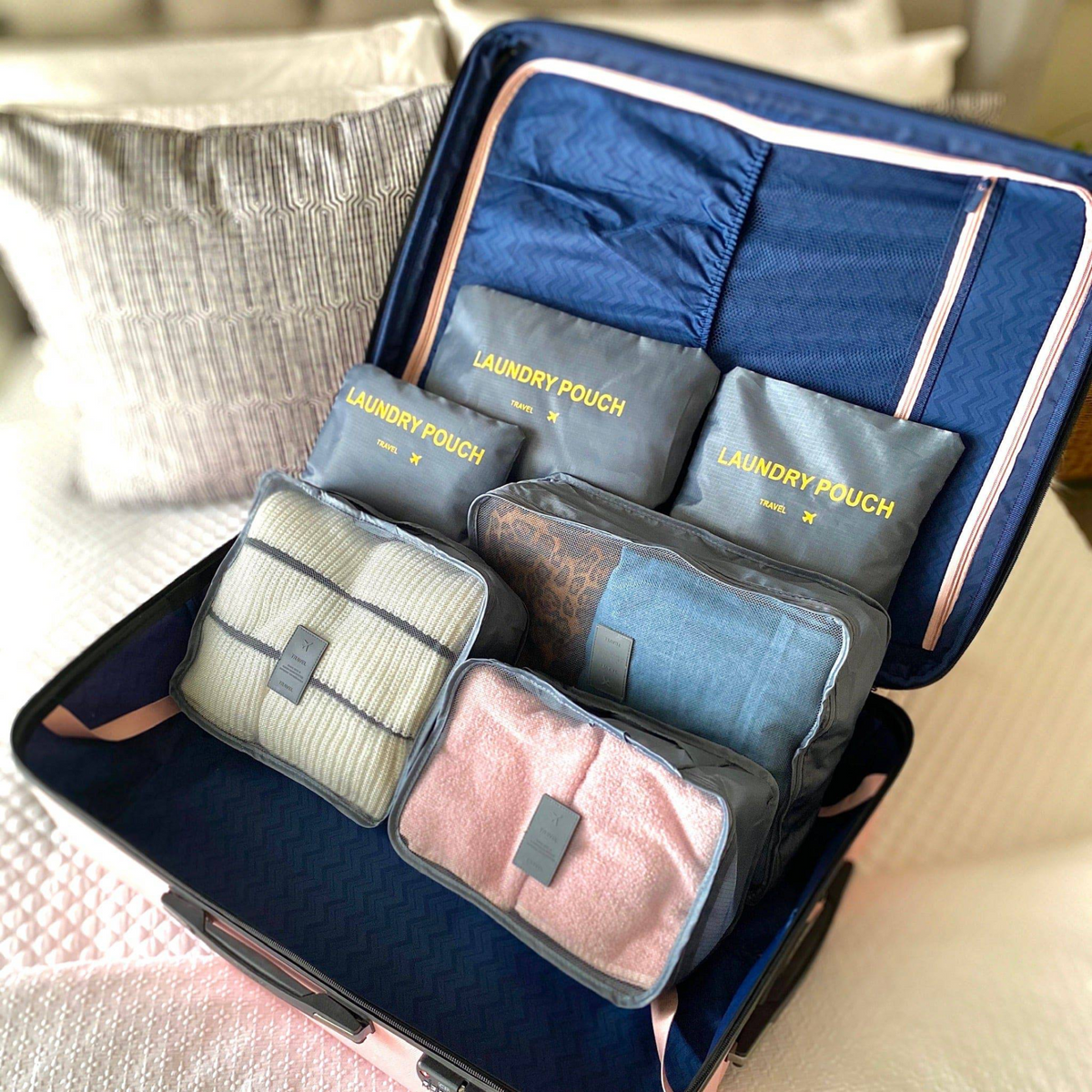 PackRight 6-Piece Packing Cube Set
