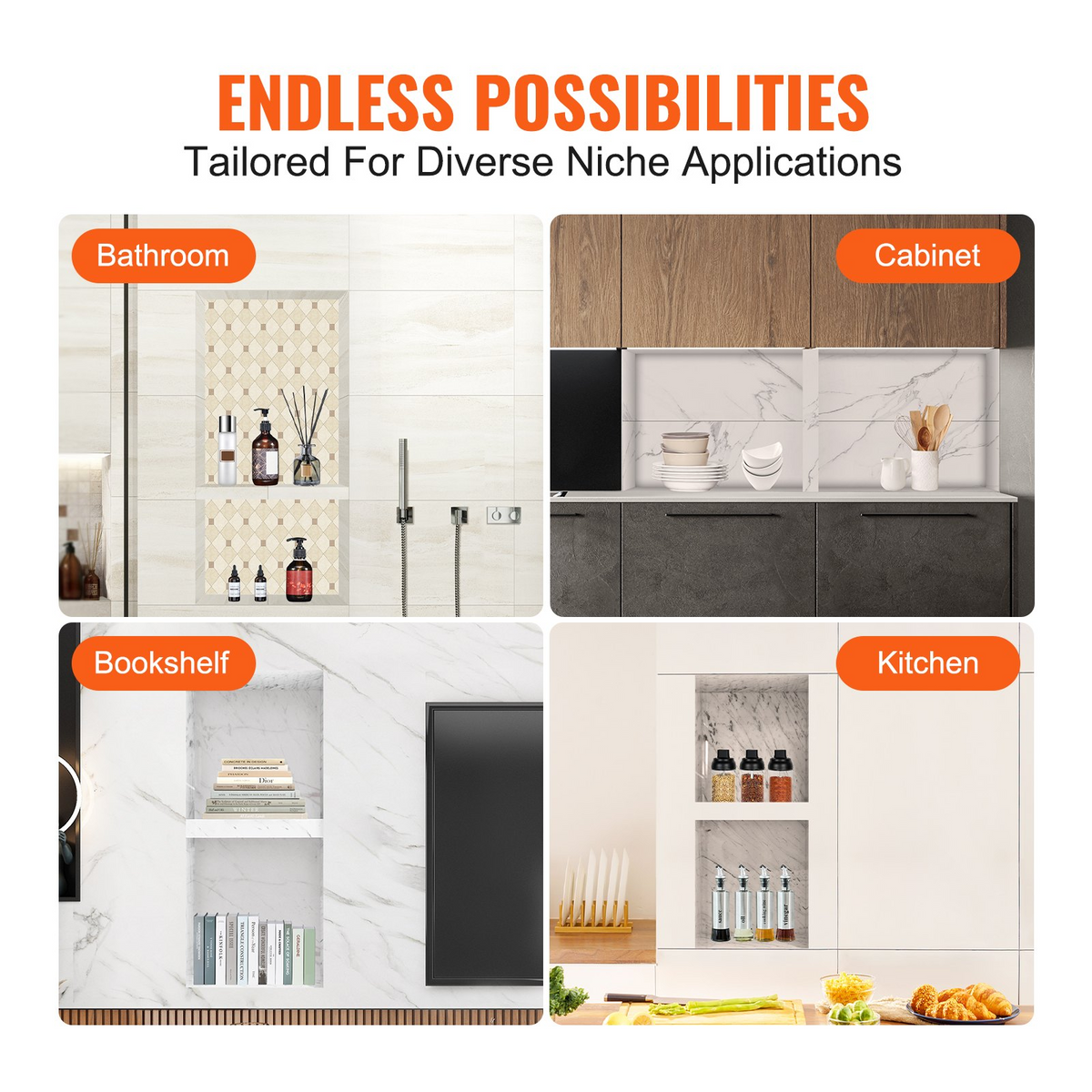 NicheFit Tall Double Shower Shelf – detail 8