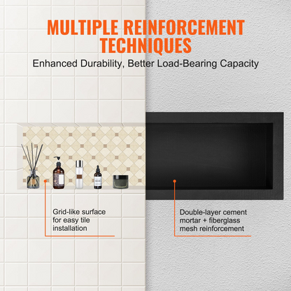 NicheSpan Recessed Shower Shelf – detail 3