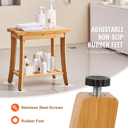 BambooRest Waterproof Shower Bench – detail 2