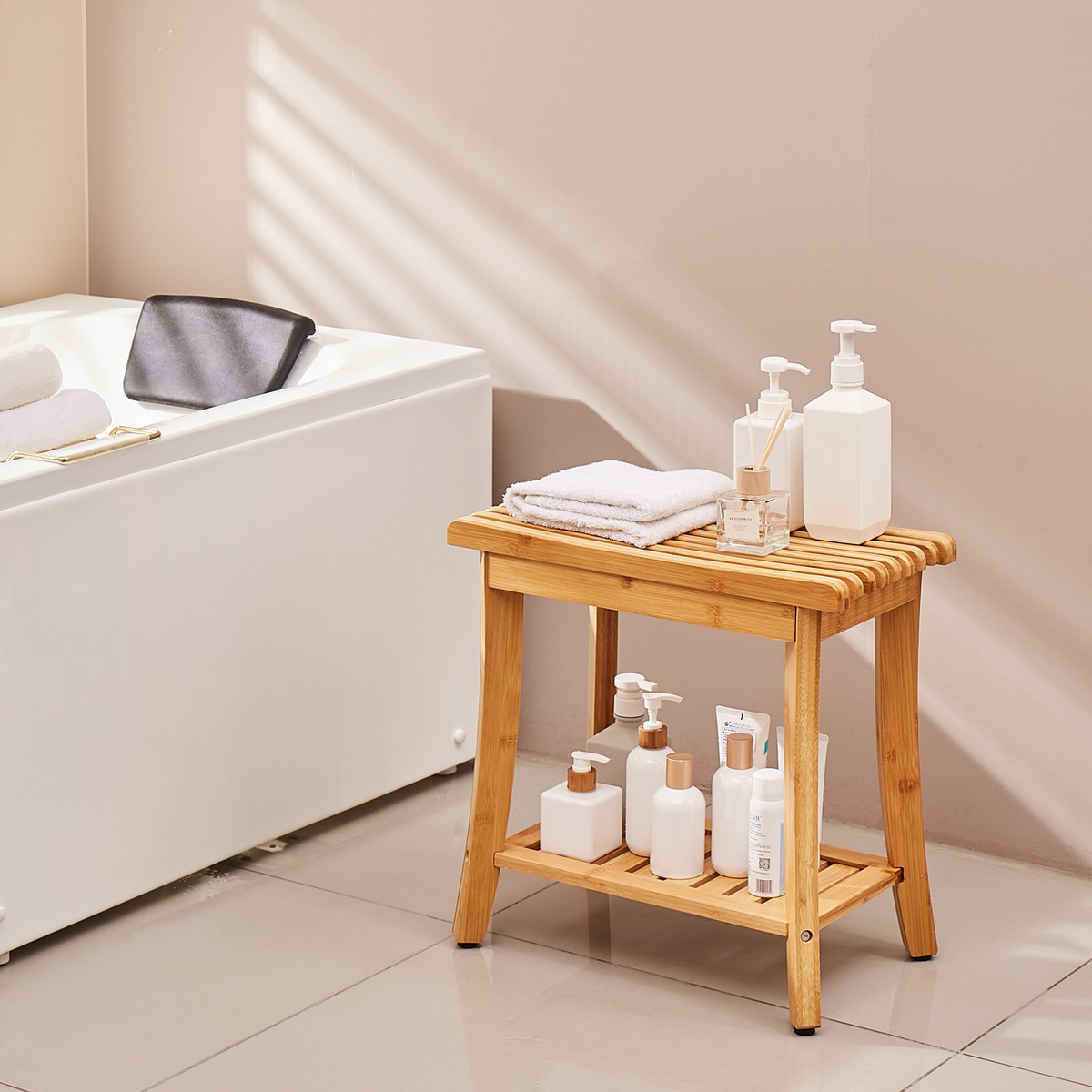 BambooRest Waterproof Shower Bench – detail 6