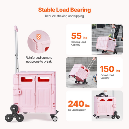 RollCrate Folding Utility Cart – detail 1