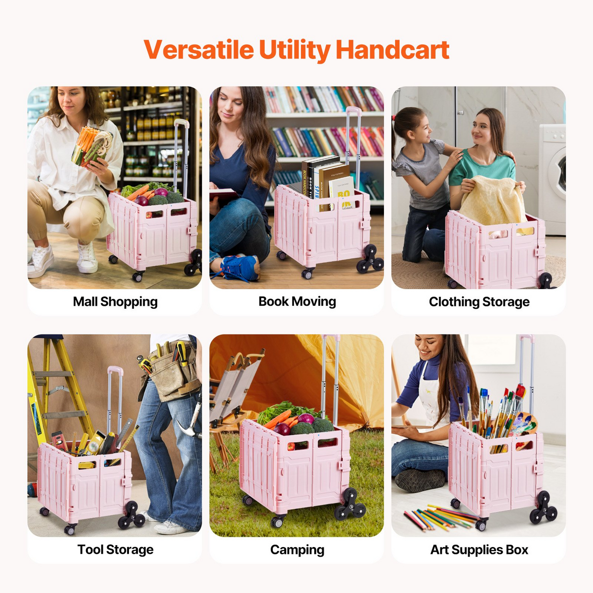 RollCrate Folding Utility Cart – detail 3