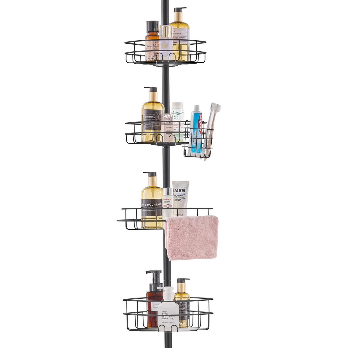 SpanCaddy Adjustable Corner Shower Caddy – detail 7