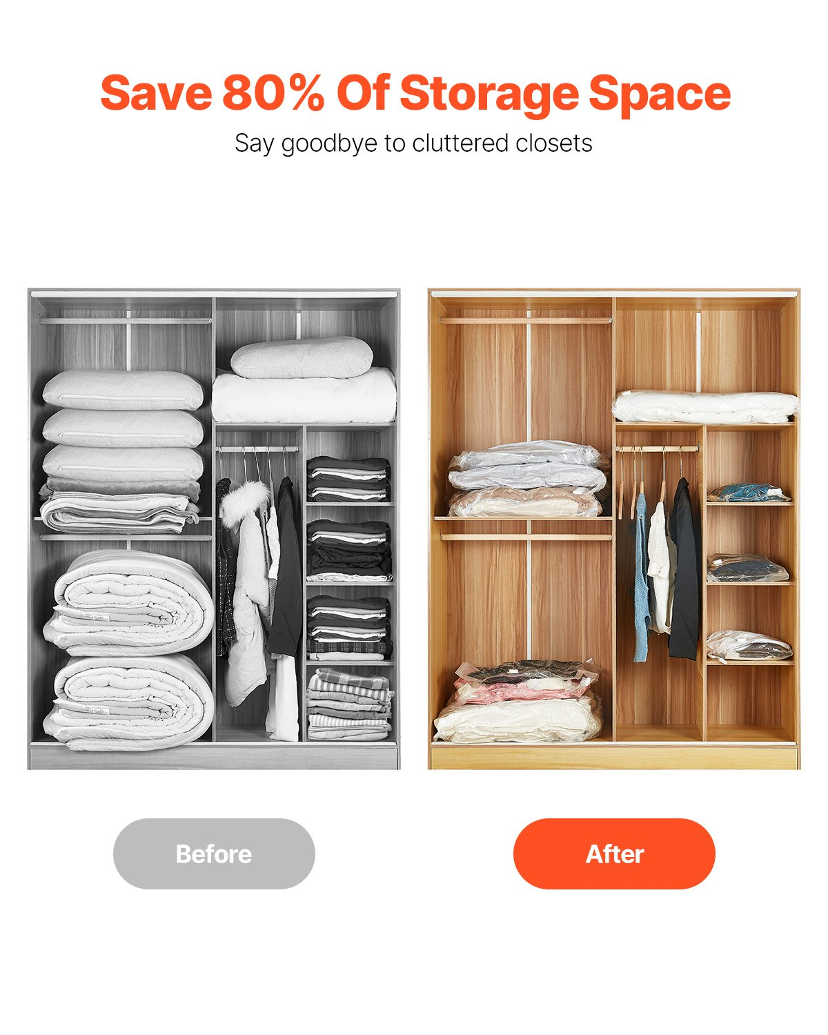 SpaceSaver 20-Pack Vacuum Storage Bags – detail 1