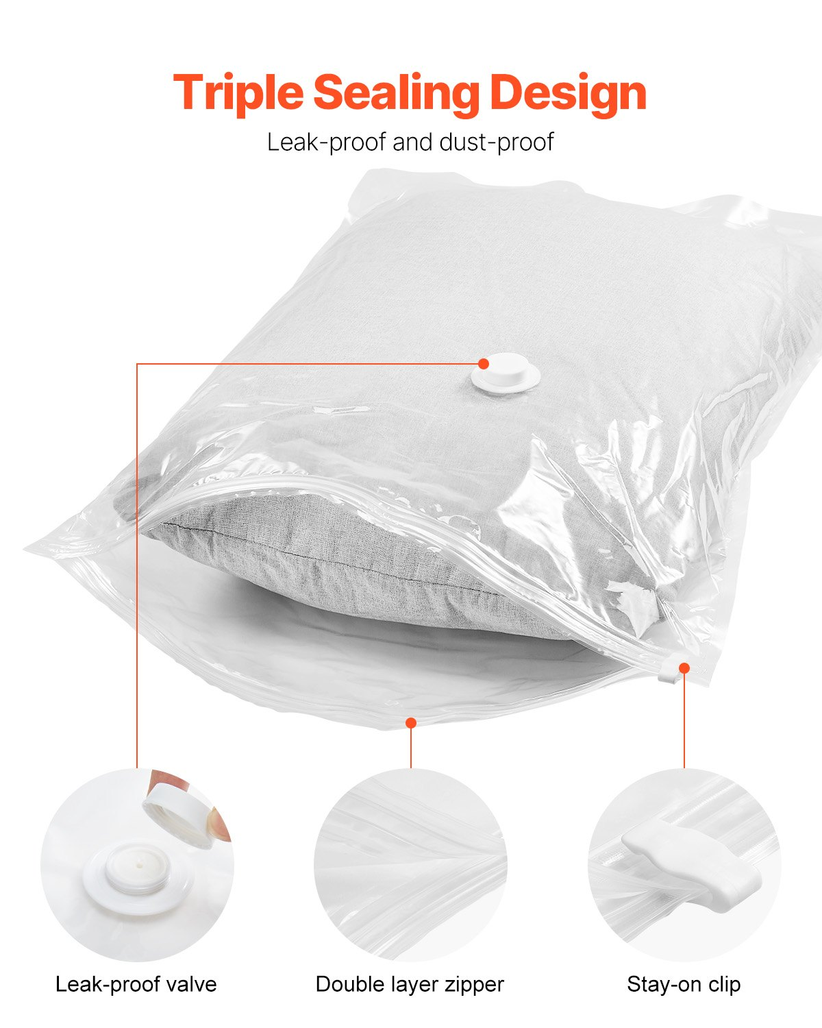 SpaceSaver 20-Pack Vacuum Storage Bags – detail 4