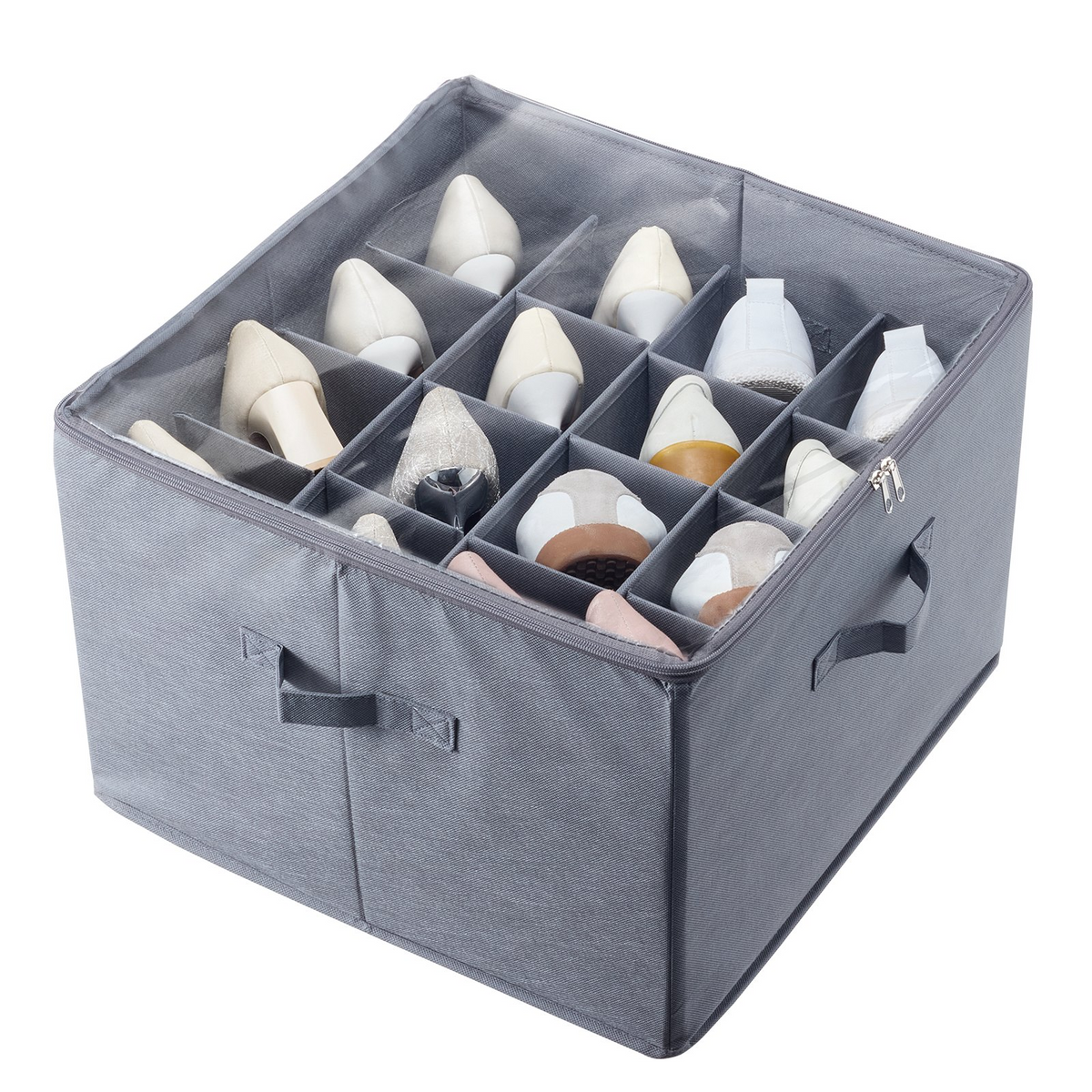 StowUnder 16-Compartment Shoe Organizer