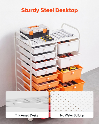 CraftRoll 15-Drawer Rolling Cart – detail 3