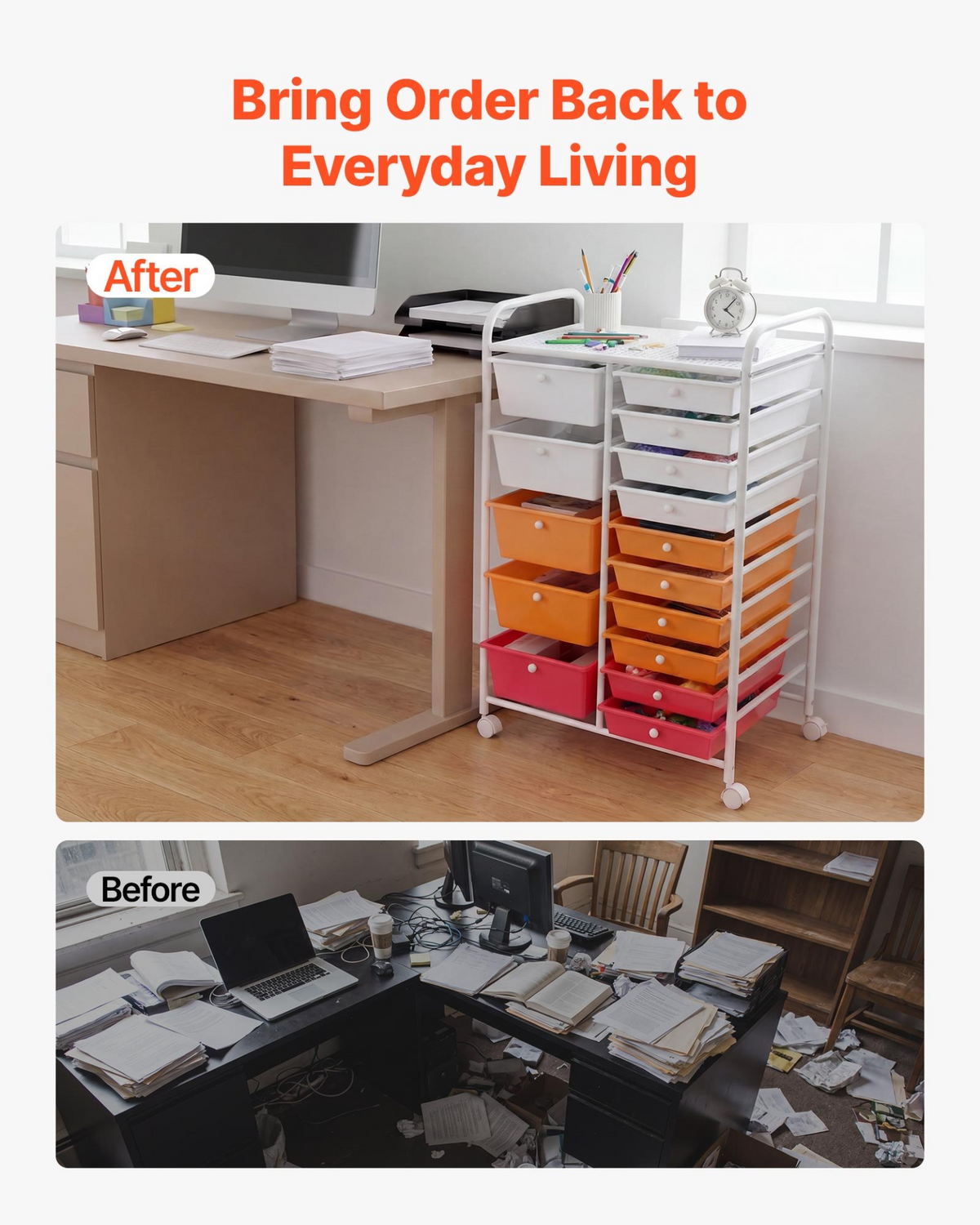CraftRoll 15-Drawer Rolling Cart – detail 5