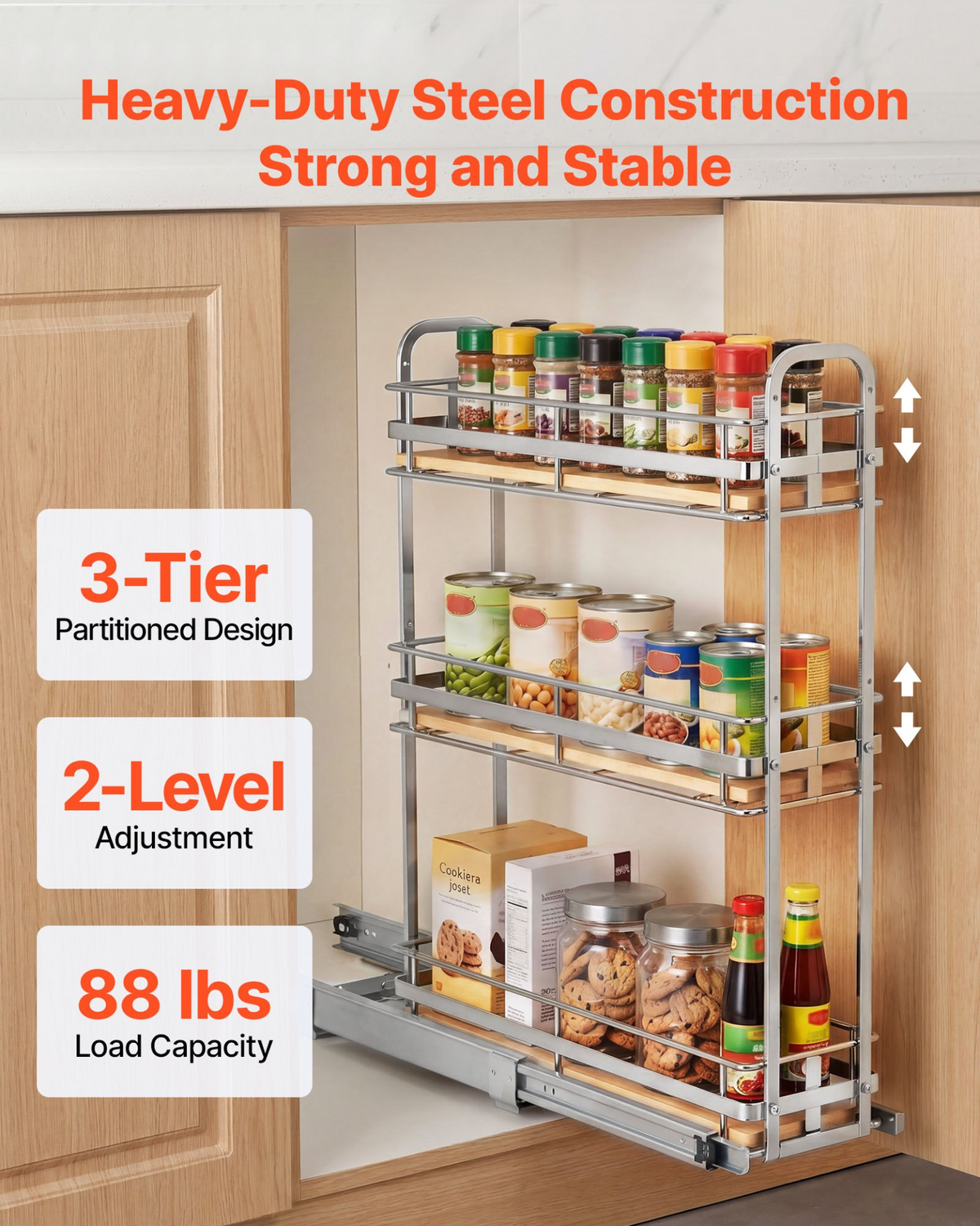 SlideSpice 3-Tier Cabinet Organizer – detail 2