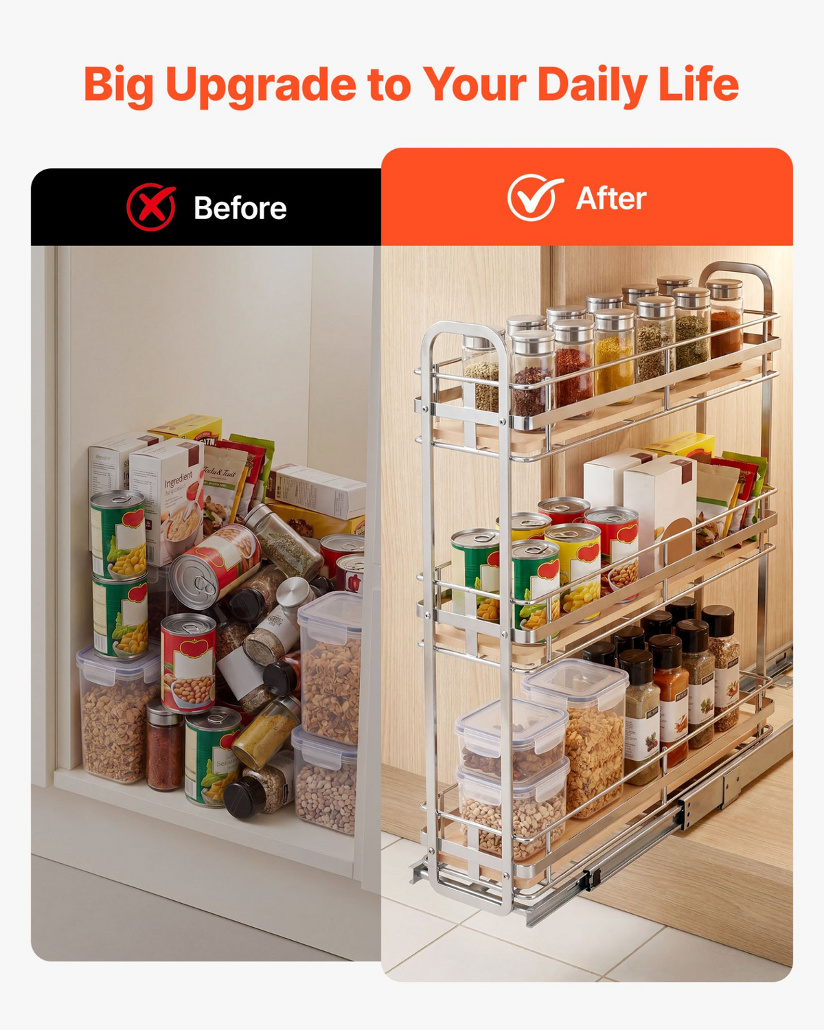 SlideSpice 3-Tier Cabinet Organizer – detail 4