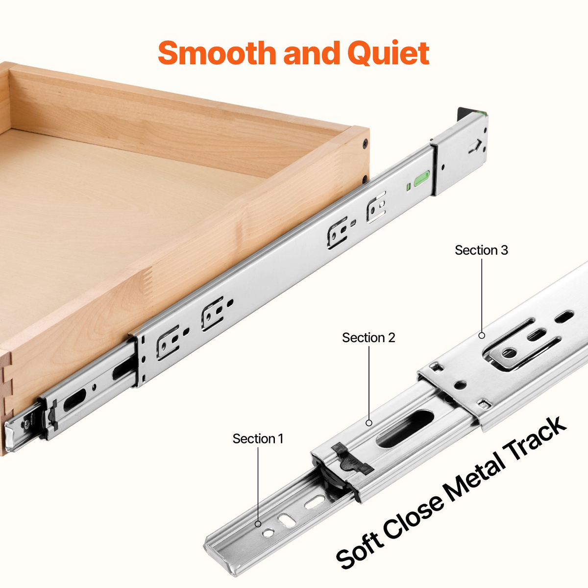 SoftGlide Wood Cabinet Drawer – detail 2