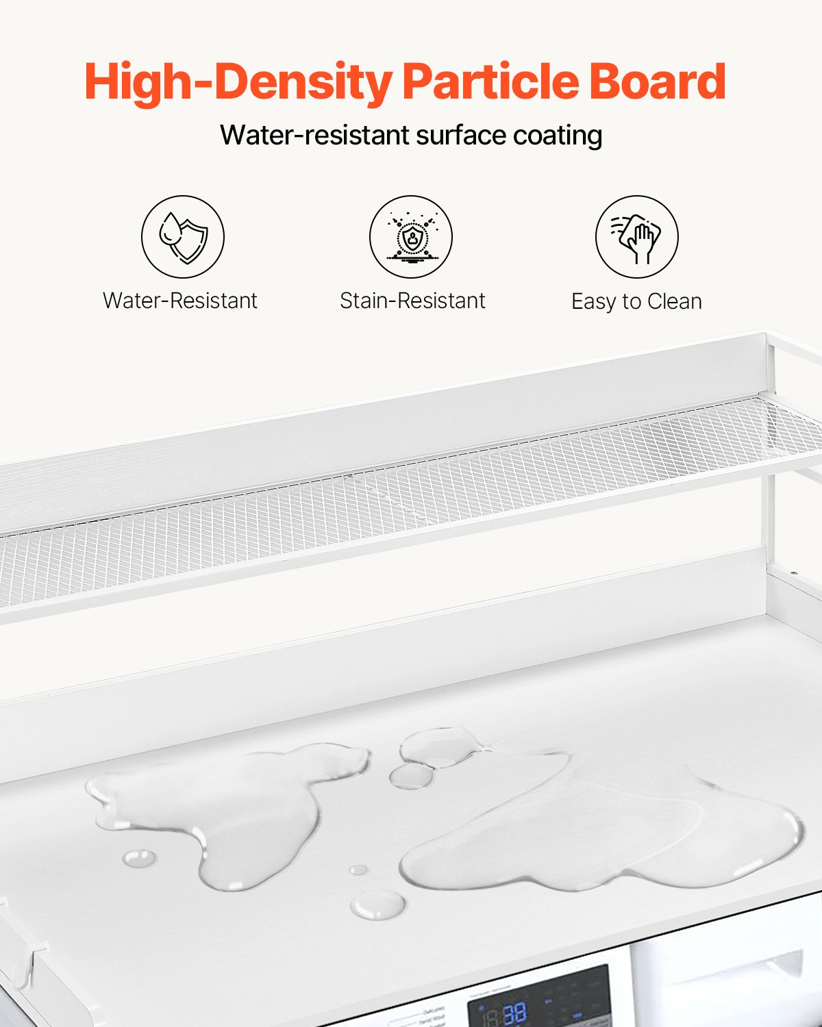 ShelfSpan Washer Dryer Countertop, White – detail 2
