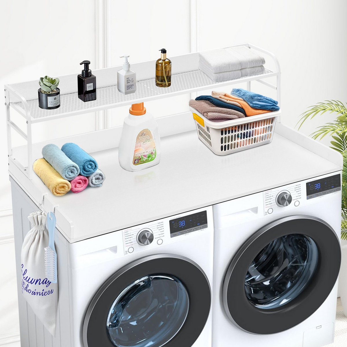 ShelfSpan Washer Dryer Countertop, White – detail 6