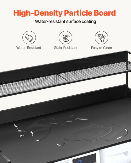 ShelfSpan Washer Dryer Countertop, Black – detail 2